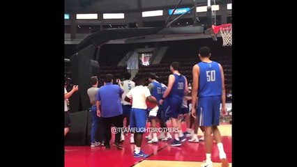 ZION WILLIAMSON DUNKS from BEHIND THE FREE THROW LINE