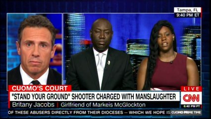 Girlfriend of Markets McGlockton Brittany Jacobs speaks to Chris Cuomo on "Stand your ground" Shooter charged with manslaughter. #ChrisCuomo #BritanyJacobs
