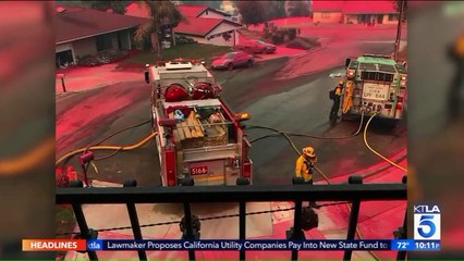 Download Video: Firefighters Surprise Holy Fire Evacuees by Helping With Cleanup