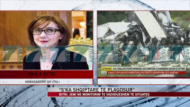 AMBASADORJA NE ITALI, NUK KA SHQIPTARE TE TJERE MES TE PLAGOSURVE - News, Lajme - Kanali 7