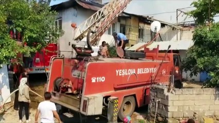 Burdur'da ev yangını