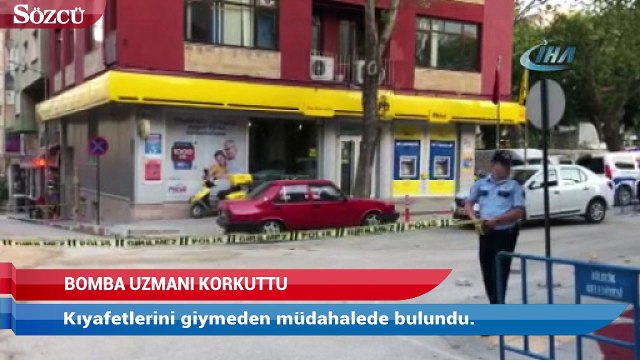 Bilecik’te bomba imha uzmanının cesareti korkuttu