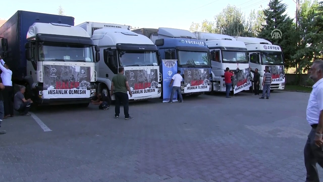 Konya'dan Halep'e un yardımı