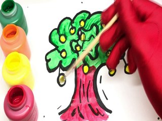 Tree coloring and drawing Learn colors for Kids | Toy Art