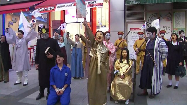 대한 독립 만세 ...광복절 맞이 플래시몹 / YTN