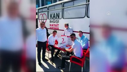 Hastane personelinden kan bağışına klipli destek - ZONGULDAK