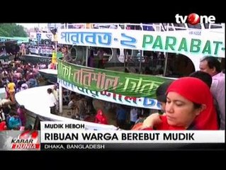 Kehebohan Mudik Lebaran di Bangladesh
