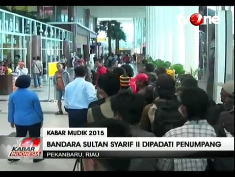 Penumpang di Bandara Sultan Syarif Kasim II Membludak