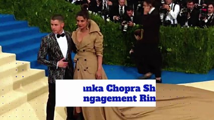 Priyanka Chopra Shows Off Engagement Ring