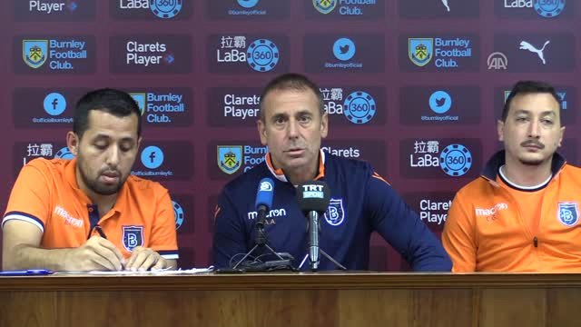 Burnley-Medipol Başakşehir Maçına Doğru -Medipol Başakşehir Teknik Direktörü Avcı