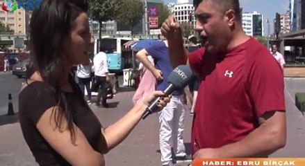 Muhabirin sabrına hayran kalacaksınız