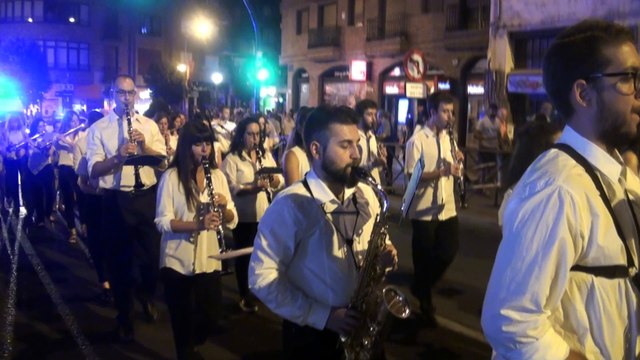 La Banda de la Escuela-Conservatorio de Leganés en la Procesión de la Virgen de Butarque 2018