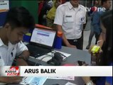 Stasiun Pasar Turi Surabaya Dipadati Penumpang Arus Balik