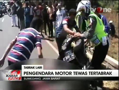 Diduga Korban Tabrak Lari, Seorang Pengendara Motor Tewas Mengenaskan