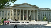U.S. slaps sanctions on 3 companies, 1 individual for illicitly trading with North Korea