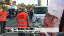 Bridge collapse in Genoa kills at least 39, sparks public outrage
