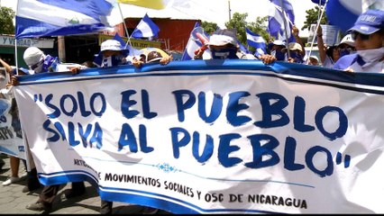 Nicaraguans marchers call for release of political prisoners