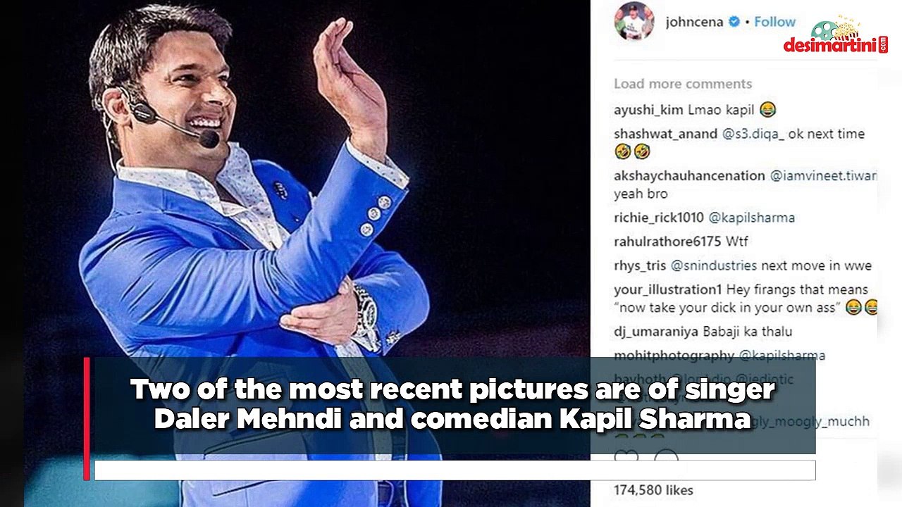 John Cena posts pictures of Kapil Sharma, Daler Mehndi, offers no explanation