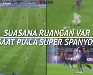 Suasana Ruangan VAR Saat Piala Super Spanyol