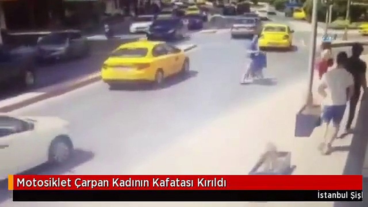 yaya geçidini kullanmadığı için motor çarpan hemşire