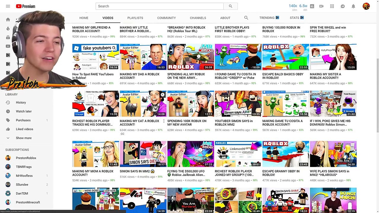 Making Fortnite A Roblox Account Video Dailymotion - prestonplayz logo preston roblox