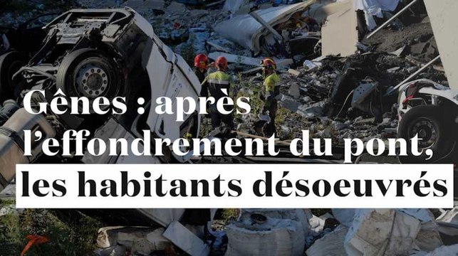 A Gênes, le pont s'est écroulé et la vie s'est arrêtée