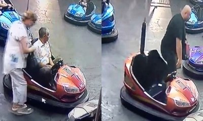 Çarpışan arabaya biner binmez cebine attı