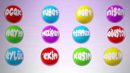 Yılın 12 Ayı Şarkısı - Küçük Çocuklar İçin Ay İsimleri - Ayları Öğreniyorum