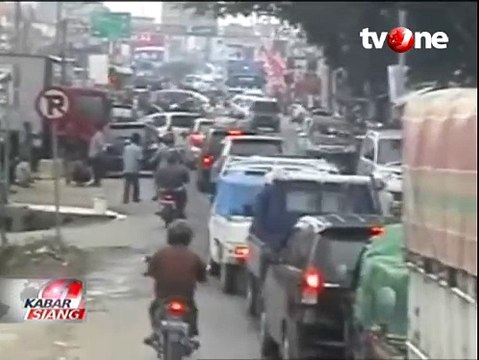 H-3 Lebaran, Lalu Lintas di Tulang Bawang Macet