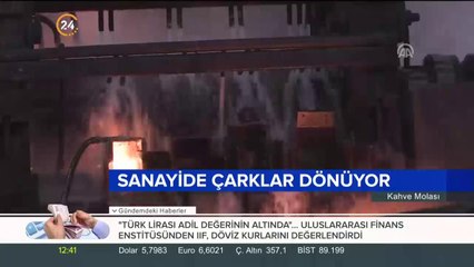 Sanayide çarklar dönüyor