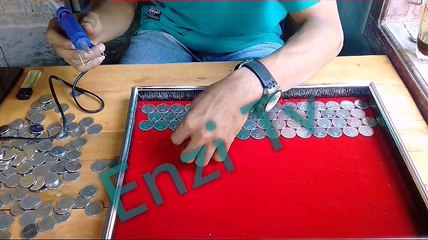 cara membuat mahar pernikahan sliuet dengan koin