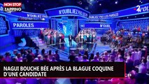 N'oubliez pas les paroles : Nagui bouche bée après une blague coquine d'une candidate (vidéo)