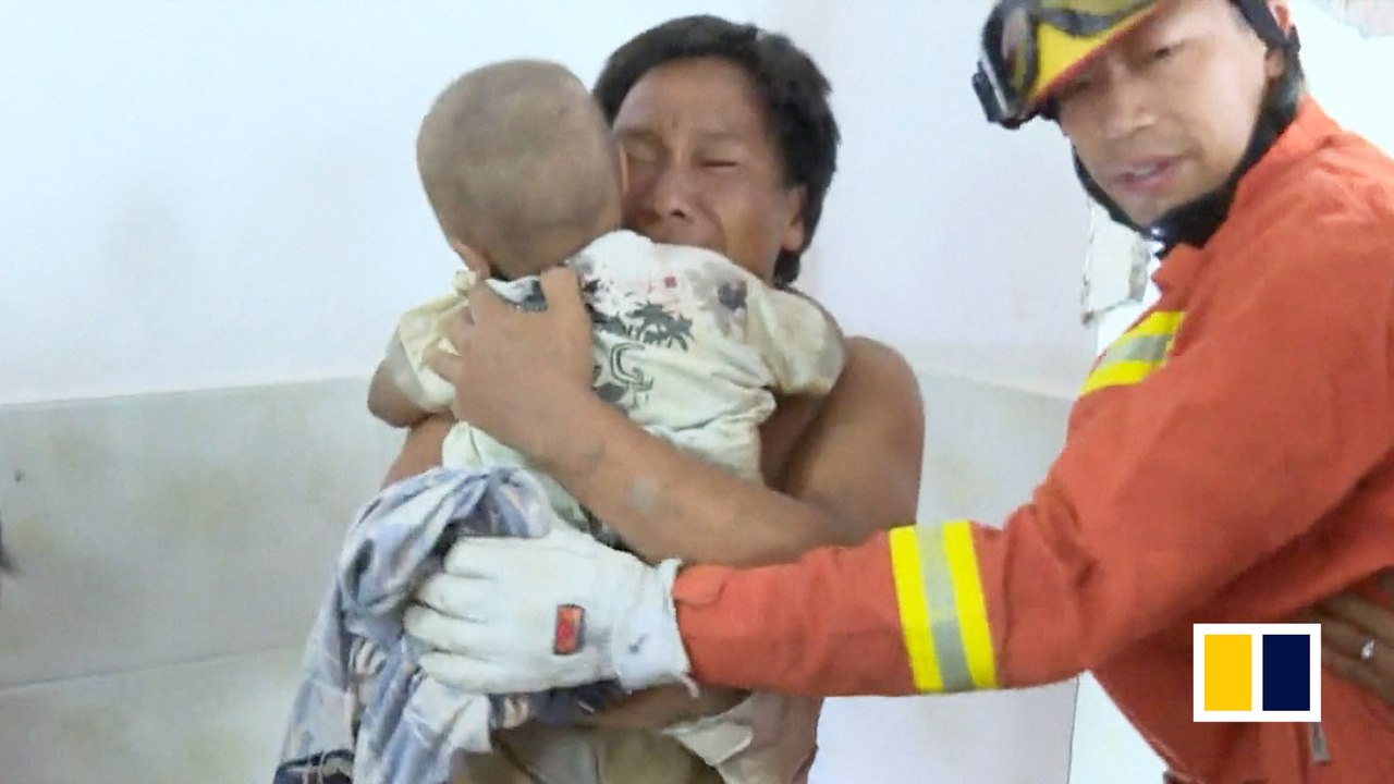 Boy rescued from landslide