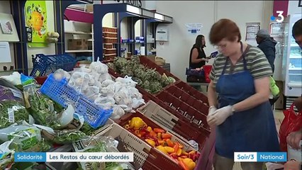 VIDEO. "On n'a jamais vu ça" : en plein mois d'août, les Restos du cœur débordés