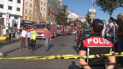 Yangın çıkan hastanede hastalar böyle tahliye edildi