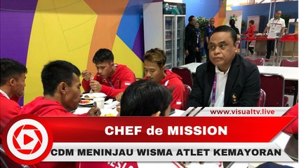 Dua Hari Jelang Pembukaan Asian Games 2018, Chef de Mission Tinjau Wisma Atlet Kemayoran