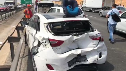 Tem'de Zincirleme Trafik Kazası-1