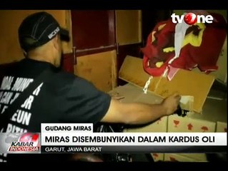Polisi Gerebek Gudang Miras Berkedok Bengkel Otomotif