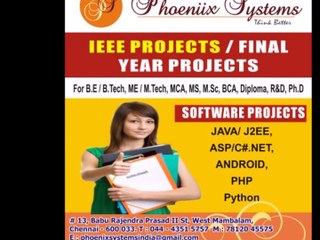 Top IEEE Final Year Projects 2018-19 for B.E, M.E, MCA & M.Sc. Students 🚀