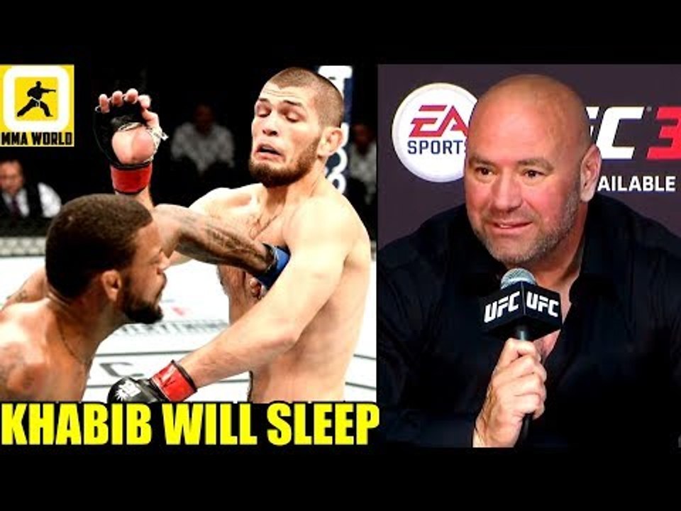 Khabib gets hit in every one of his fights Cono...