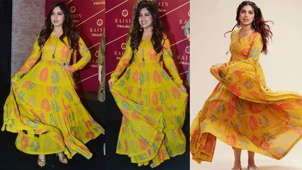 Bhumi Pednekar looks STUNNING in Raisen Musted Cotton Maxi Dress; Watch Video । Boldsky