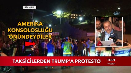 Taksicilerden Trump'a Protesto
