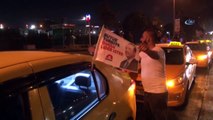 Taksicilerden ABD Başkonsolosluğu Önünde Protesto