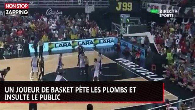 Un basketteur pète les plombs et insulte le public (vidéo)