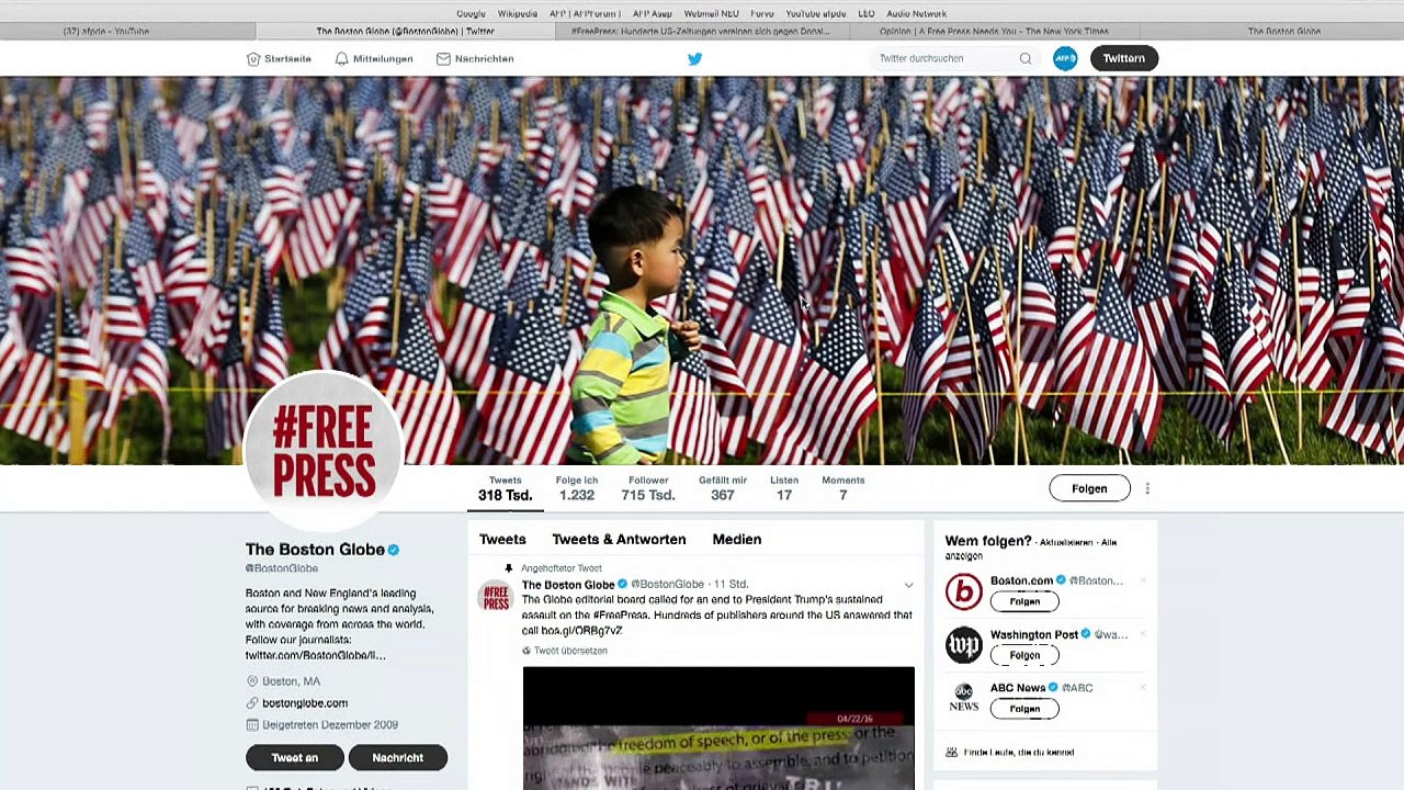 #FreePress: US-Zeitungen kontern Trump-Attacken