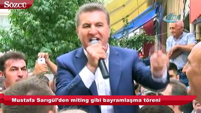Mustafa Sarıgül’den miting gibi bayramlaşma töreni