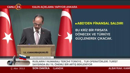 İbrahim Kalın konuşuyor