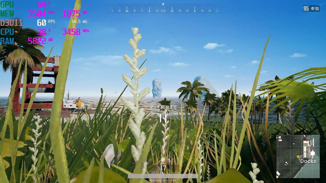 pubg 動作確認 1050ti 2018.08.08