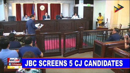 JBC screens 5 Chief Justice candidates
