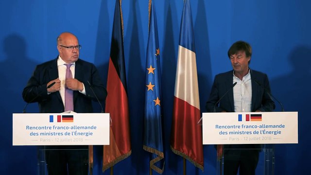 Transition énergétique : Nicolas Hulot et Peter Altmaier renforcent leur coopération